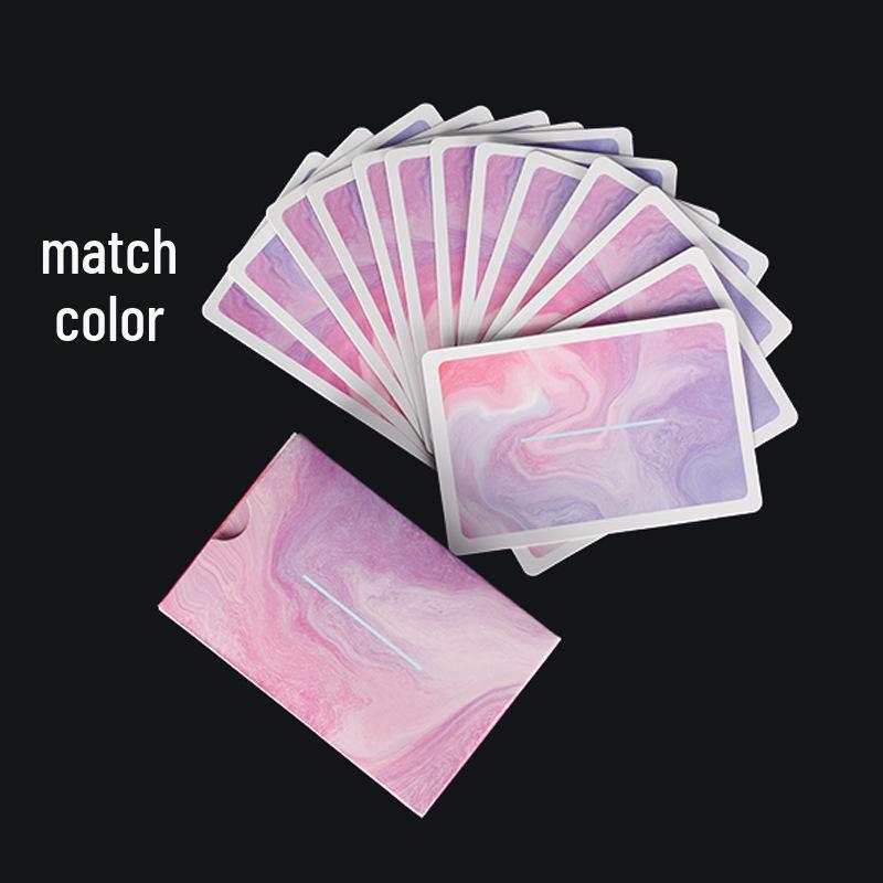 Carte da Gioco Ombra Fluente: Carte di Carta Spessa per Giochi da Tavolo Texas Hold'em, Dou Dizhu e Magic Flourish