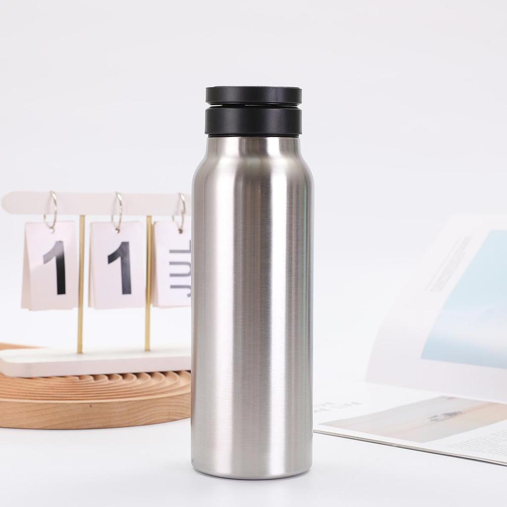 Isolierter Becher aus 304 Edelstahl mit magnetischem Deckel und Handyhalter - Großes Fassungsvermögen