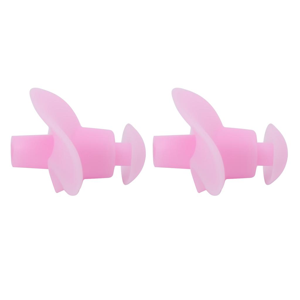 1 Paar Schwimm-Ohrstöpsel Weiches Silikagel Wasserdicht Staubdicht Wassersport Schwimm-Ohrstöpsel(Rosa in