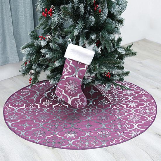 Tree Skirt Base Unique Lightweight Long Lasting Tree Mat Beautiful Snowflake Pattern Tree Carpet Tree Carpet Christmas Decor