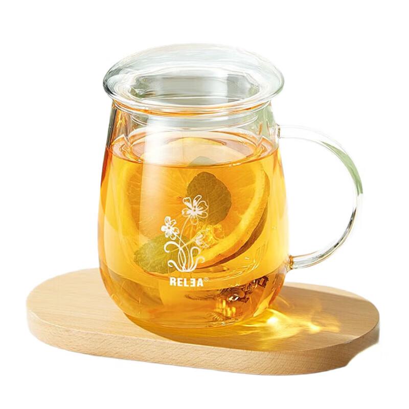 RELEA Big Mushroom 3-Piece Glass Tea Cup