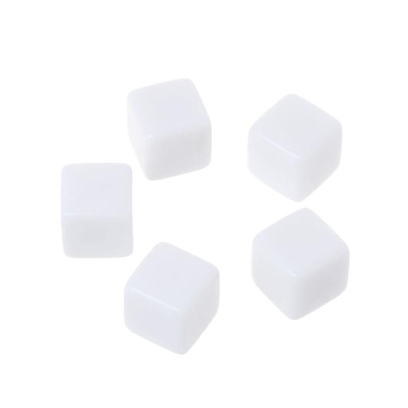 White Blank Dice Game Props Educational Toys Club/Party/Family Games Accessories