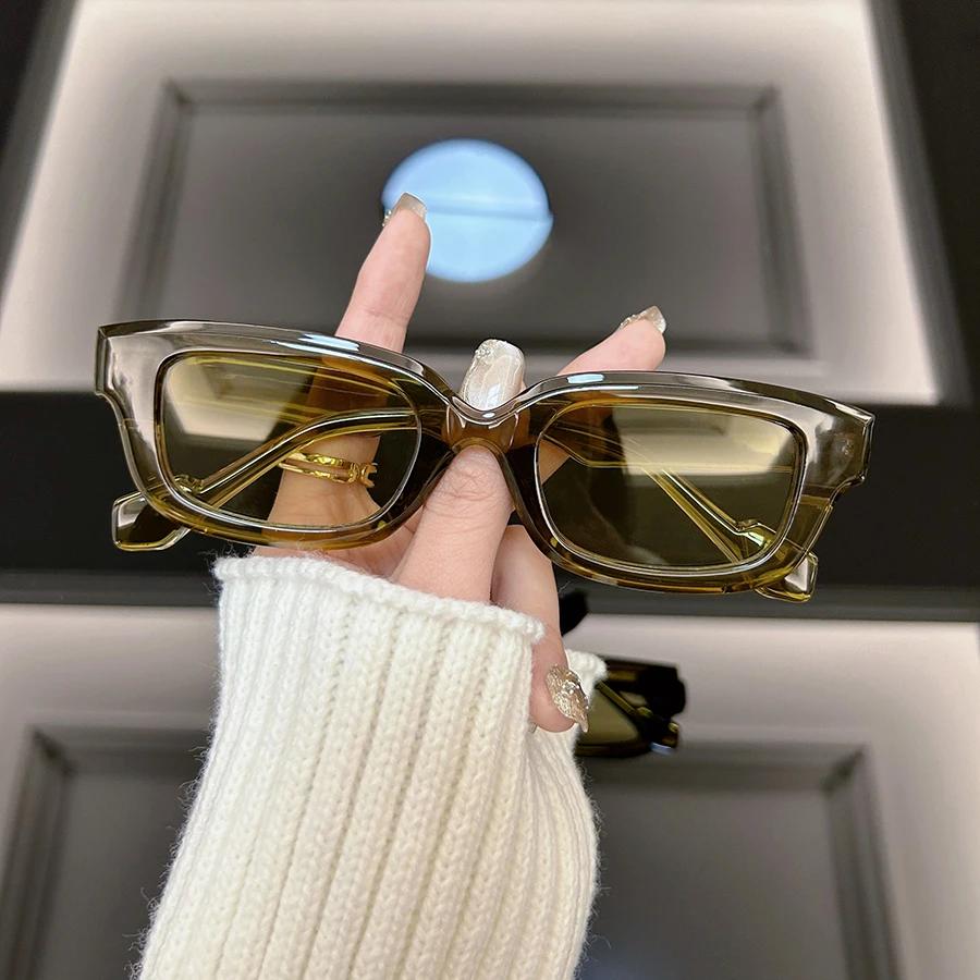 Square Fashion Sunglasses Women Men Brand Designer Vintage Rectangle Frame Sun Glasses Female Male Mirror Shades