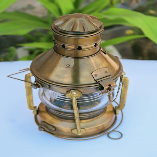 Handmade Burner Lantern, Burton Nautical Maritime Ship Oil Lamp Hanging Lantern with Dimmer Switch