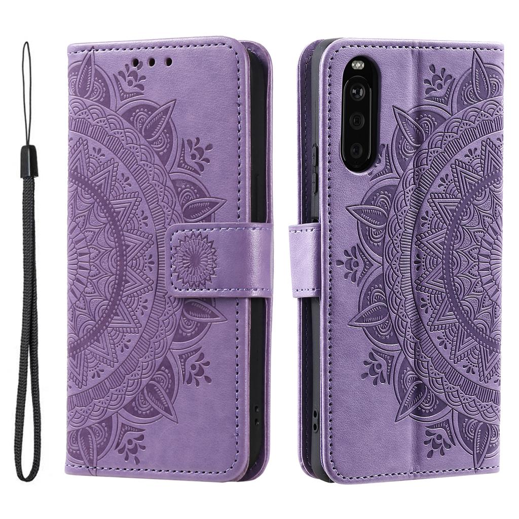 For Sony Xperia 10 VI Case Mandala Flower Imprinted Flip Stand Phone Cover