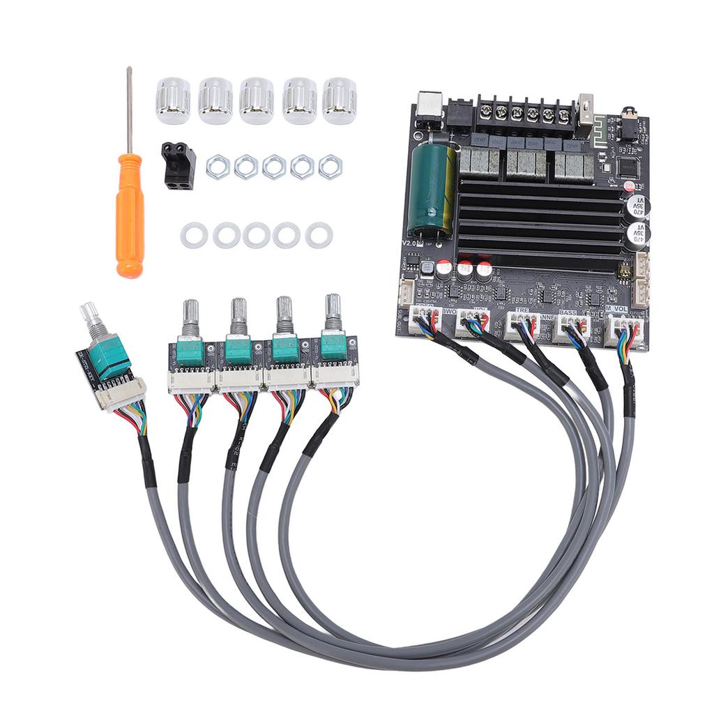 2.1 Channel BT Amplifier Board 100W 100W 200W TPA3221 Amp Board with Extension Cable DC12-30V 10A