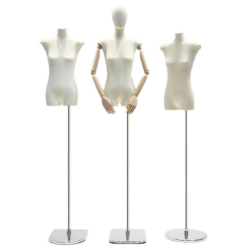 Korean Style Flat Body Female Mannequin with Wide Shoulders for Women's Clothing Display
