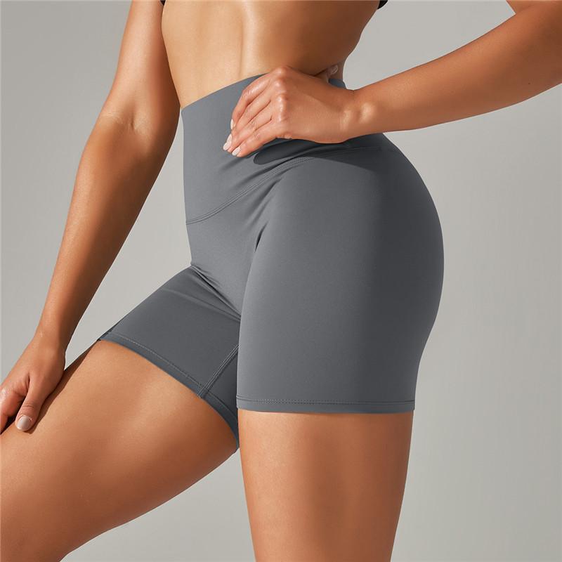 Auroth Sexy Elastic Yoga Shorts Women Biker Sports Shorts High Waist Fitness Workout Shorts