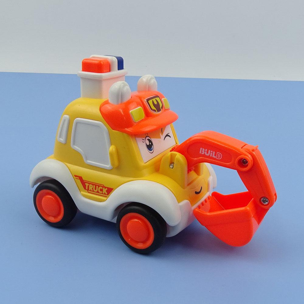 Q Cute Puzzle Enlightenment Toy Engineering Ambulance Police Car Fire Truck Falling Cartoon Cute Inertial Press