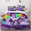 Sada povlečení Dream Starlight Unicorns Dětská, twin Full Ložnicová sada Domácí textil Sada přikrývky