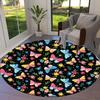 1pc Office Carpet Chair Mats Butterfly Floral Pattern Perfect for Decorating Office Chairss, Or Bedrooms.YDT350