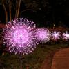 Solar Firework Dandelion Lights: Multi-Color, Eight Modes, Remote Controlled for Courtyard Landscapes