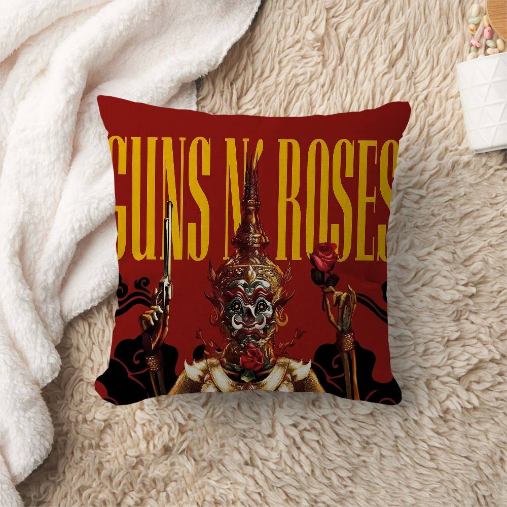 GGuns N RRoses Personalized Picture Text Home Decorative Pillows Household Gifts Xcm