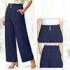 Women's Soft And Flowing High-Waisted Cropped Pants