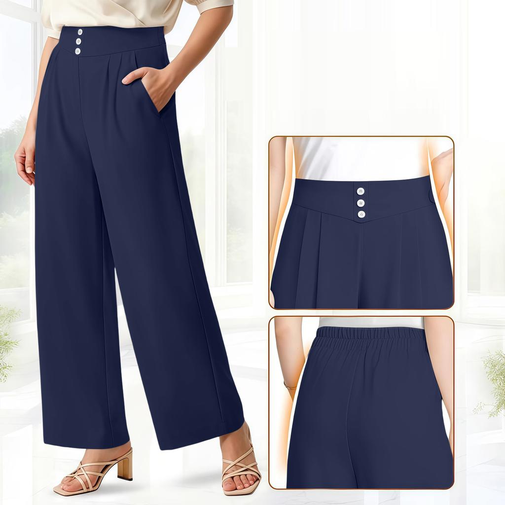 Women's Soft And Flowing High-Waisted Cropped Pants