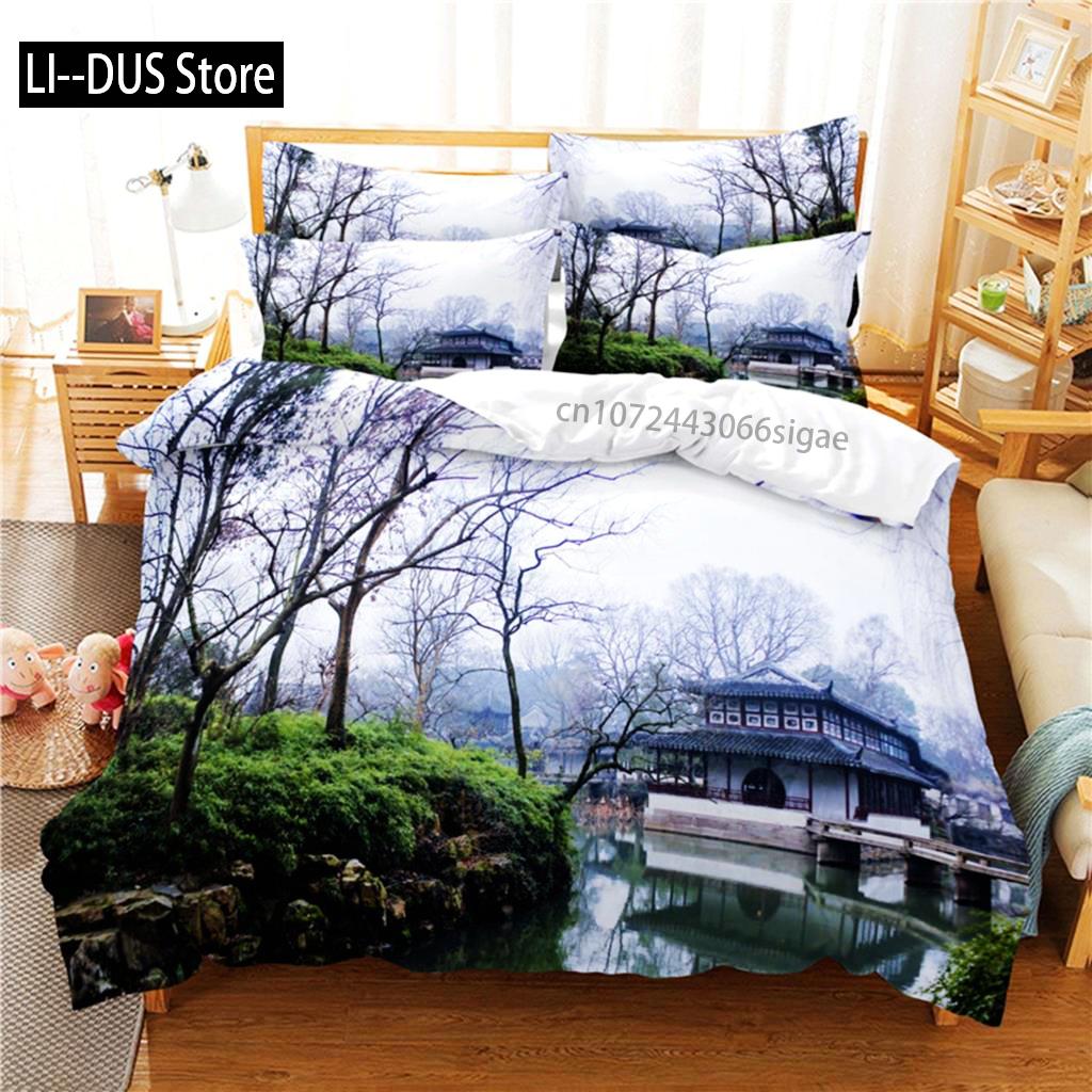 Beautiful Scenery Bedding Set Duvet Cover Set 3d Bedding Digital Printing Queen Size Bedding Sets Fashion Design