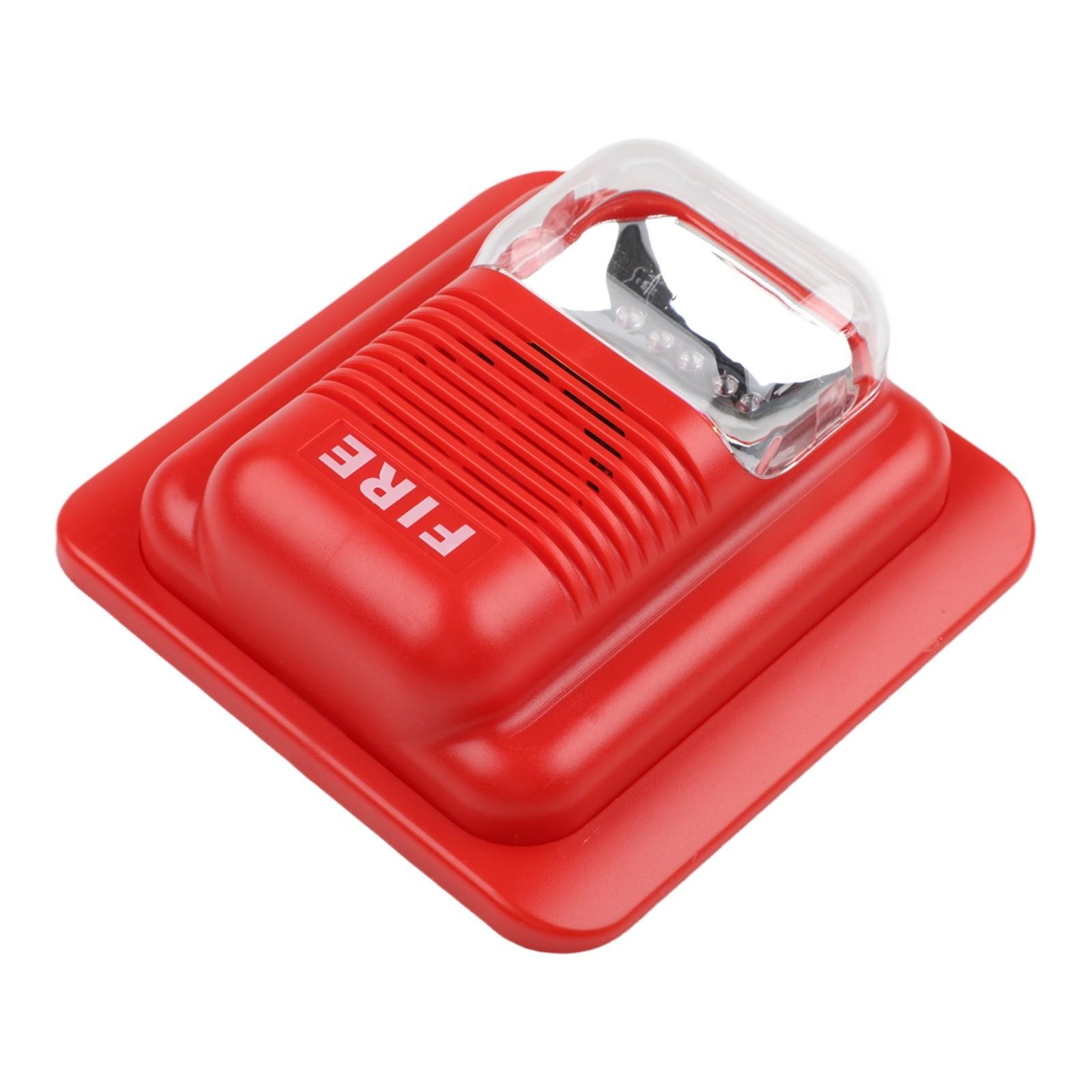 LED Strobe Light Visual Alarm System Wired Audible Siren 12V