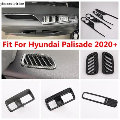 Window Lift / Head Light Lamp / Hand Brake / Side Air Vent Cover Trim For Hyundai Palisade - ABS Interior Accessories