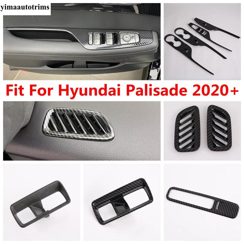 Window Lift / Head Light Lamp / Hand Brake / Side Air Vent Cover Trim For Hyundai Palisade - ABS Interior Accessories