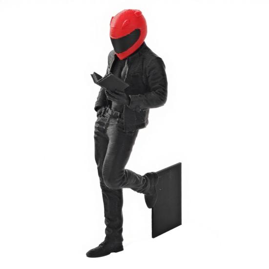 Bookshelf Ornament Realistic Racer Design Lightweight PLA Material Sculpture Stress Relief Toy 3D Printed Desk Decoration