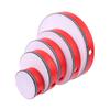 Kids Wooden Hand Drum Music Percussion Instrument Red Handheld Percussion Hand Drum Educational Toys Hand Beat