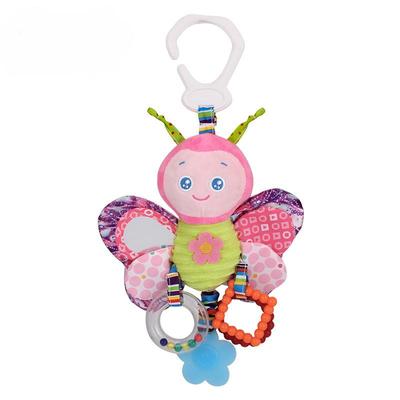 Juguetes para cochecitos y asientos de coche para bebés con mordedor, juguetes para cochecitos colgantes, juguetes para niños pequeños con clip, juguetes de peluche suaves para bebés de 3 a 12 meses