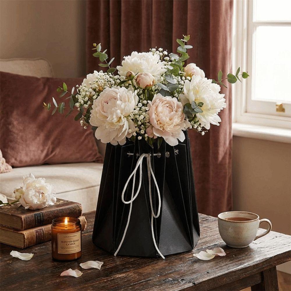 10Pcs Paper Flower Gift Box Romantic Rose Bouquet Bags Exquisite Floral Wrapping Box  Gift Packaging