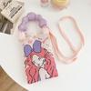 Sommer Damen Niedliche Mini-Tasche Vielseitige Mode Handytasche Cartoon Gestrickte Handtasche Umhängetasche Umhängetasche