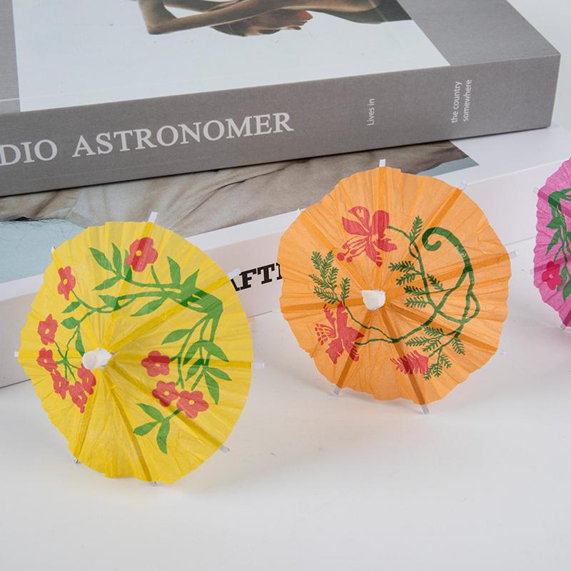 50ks Drink Koktejl Slunečníky Deštníky Párty Svatba Papírová dekorace na deštníky