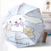 Blue Cinnamoroll and Bear Automatic Opening and Closing Cartoon Umbrella, Lightweight 3-Fold, With Cute Cartoon Characters, Suitable for Home, Outdoor