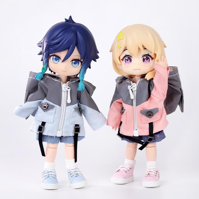 OB11 Clothes Little Monster Jacket Shorts Set Clothes Decoration Molly GSC Body 1/12bjd Doll Clothes Plaything Clothing