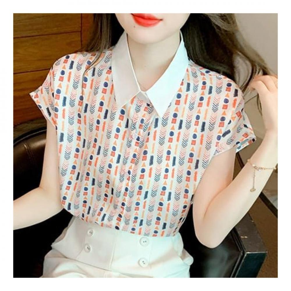 Navava Men S Cap Sleeve Shirt With freSh Print Nb2066