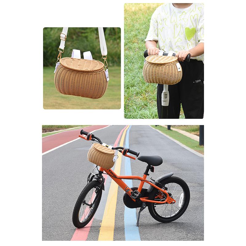 Cestos de Bicicletas Infantis Plástico Tecidos Cestos de Bicicletas Bicicletas Infantis Cesto de Vime
