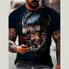 3D Venom Printed Men's New Summer T-shirt 2026Casual Sports T-shirt Funny Cool Boys Short Sleeve T-shirt Street Top