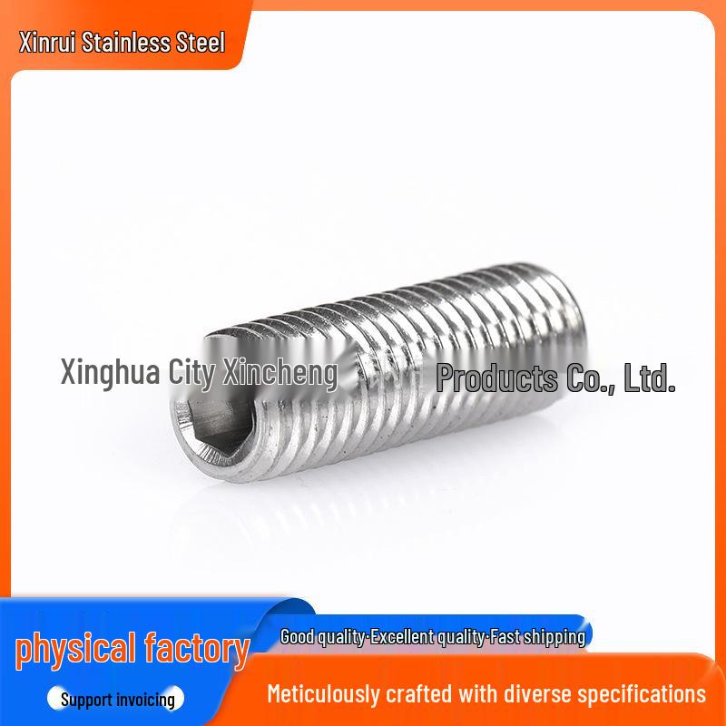 DIN914 M3-M12 304 Stainless Steel Pointed Grub Screw (Headless)