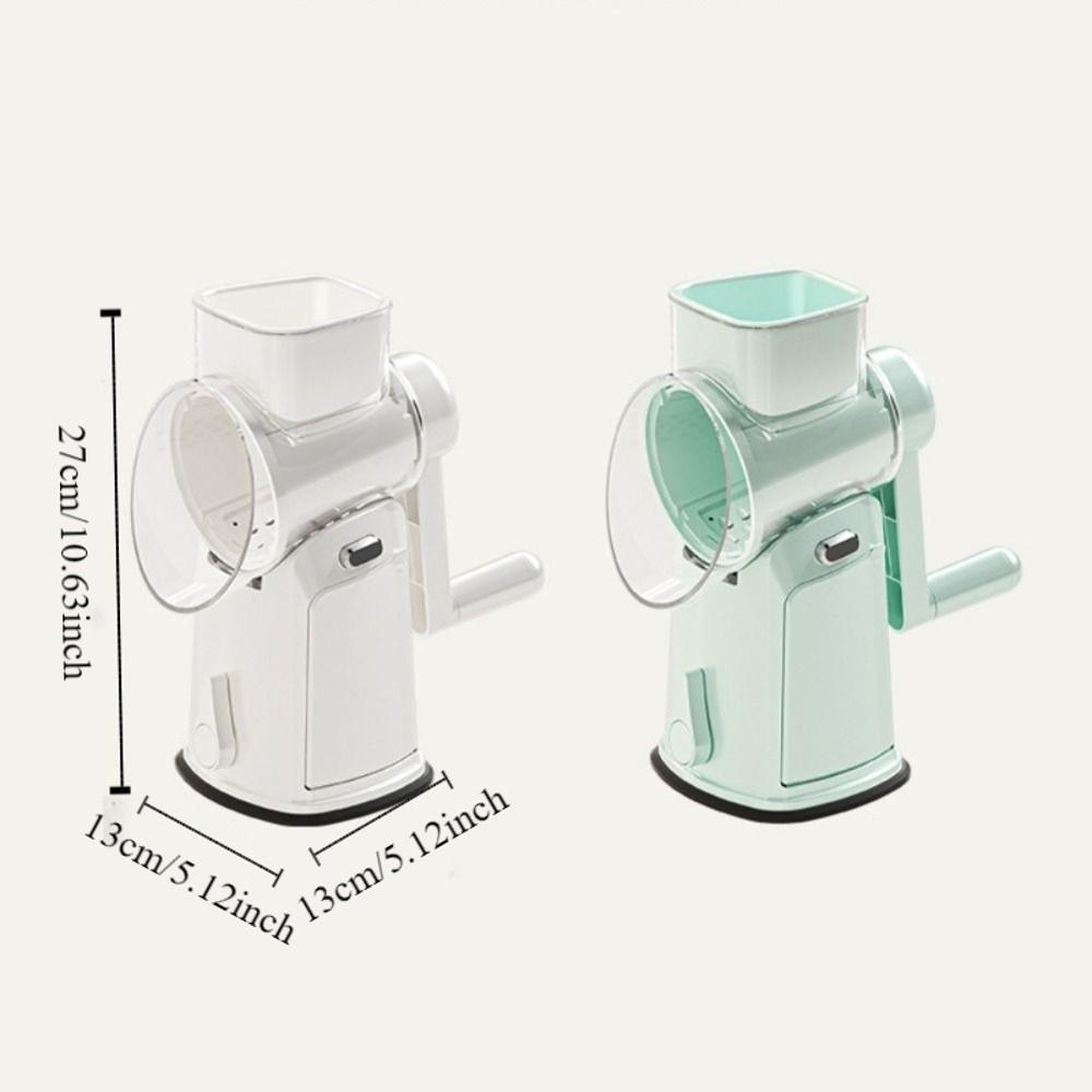 Detachable Hand-Crank Vegetable Slicer Manual Vegetable Cutter Rotary Cheese Grater  Kitchen Prep