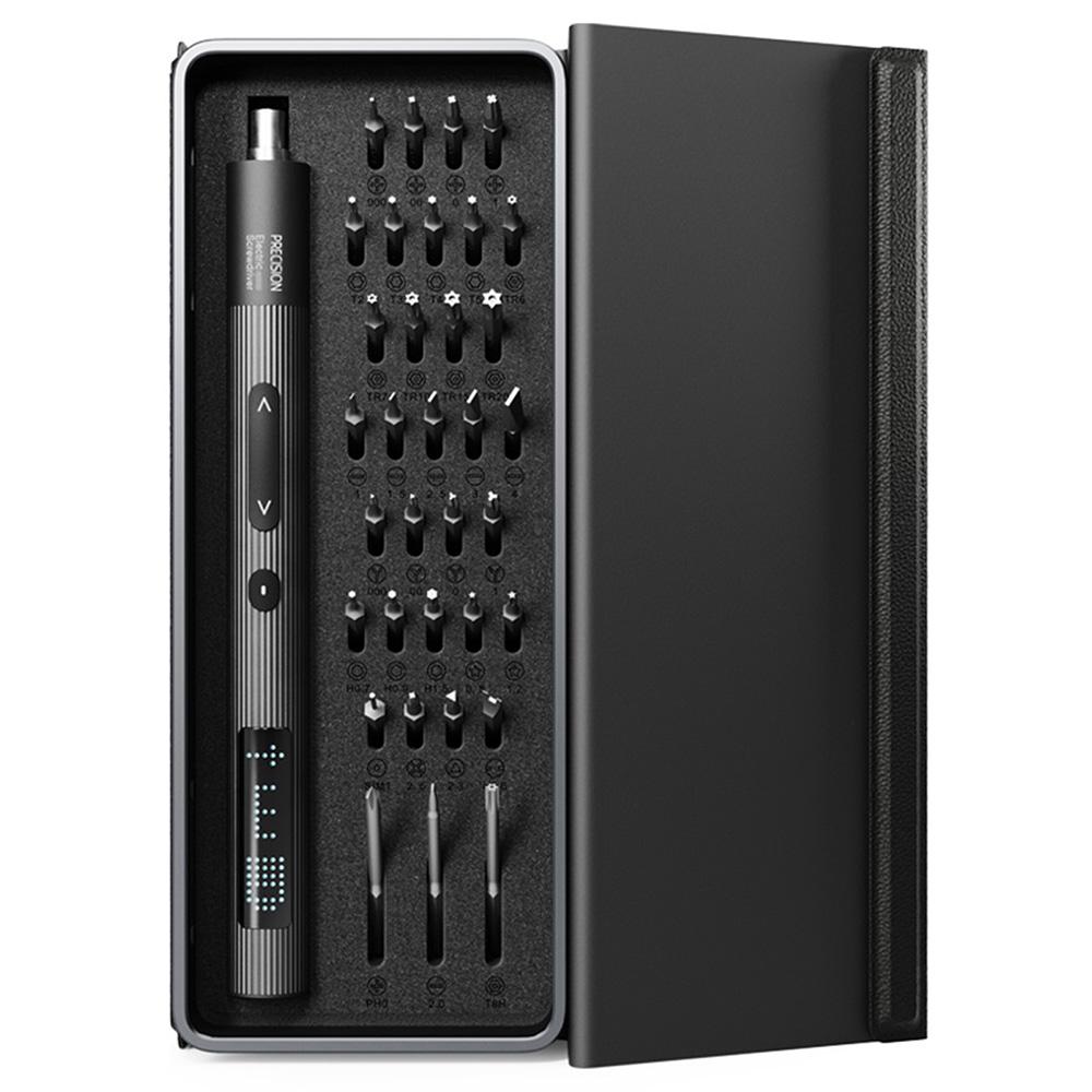 

Набор электрических отверток Прецизионная электрическая отвертка 36 в 1 со светодиодным матричным экраном, 3 шестерни чёрный