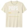 Pops Definition Unisexs T Shirt Grandad Grandpa Gift Fathers Day Graphic Tee