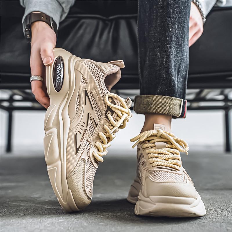 22 autumn and winter casual lightweight thick-soled breathable sports and leisure dad shoes