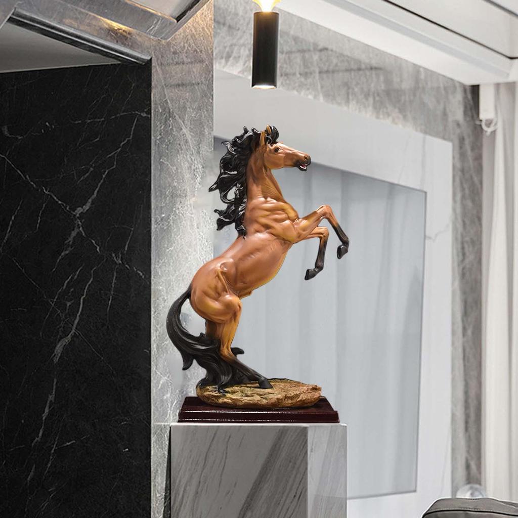 Horse Figurine 18.7''H Contemporary Sculpture for Home And Office Display