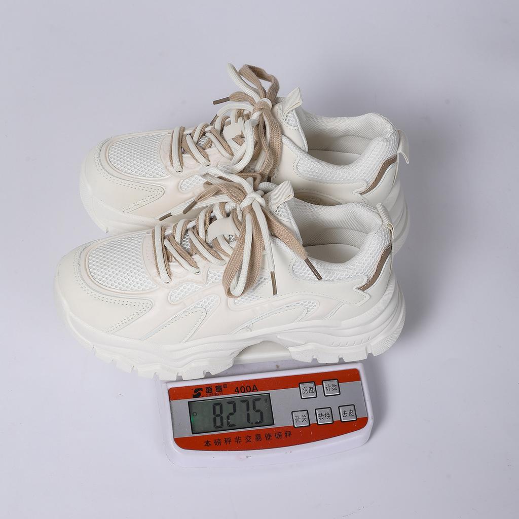 Yueyu Dad Shoes Women 2025 New Thick-soled Wear-resistant Double Net Casual Shoes Large Size Versatile Height-increasing Little White Shoes Women