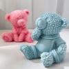 Silicone Bear Mold For Soap Making For DIY Aromatherapy Plaster Home Ornament