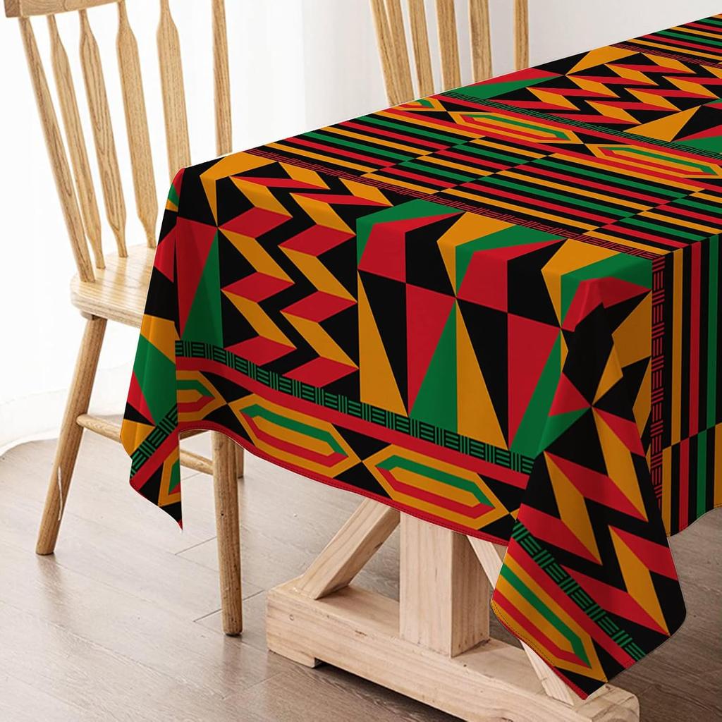 Hafangry Black History Month n Print Tablecloth Juneteenth Kwanzaa Heritage Holiday Celebration Party Decoration Rectangular Kitchen Dining Room Home