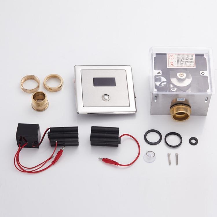 Recessed Wall in Type Flush Valve for Auto-induction Toilet, with Automatic and Manual Function DC