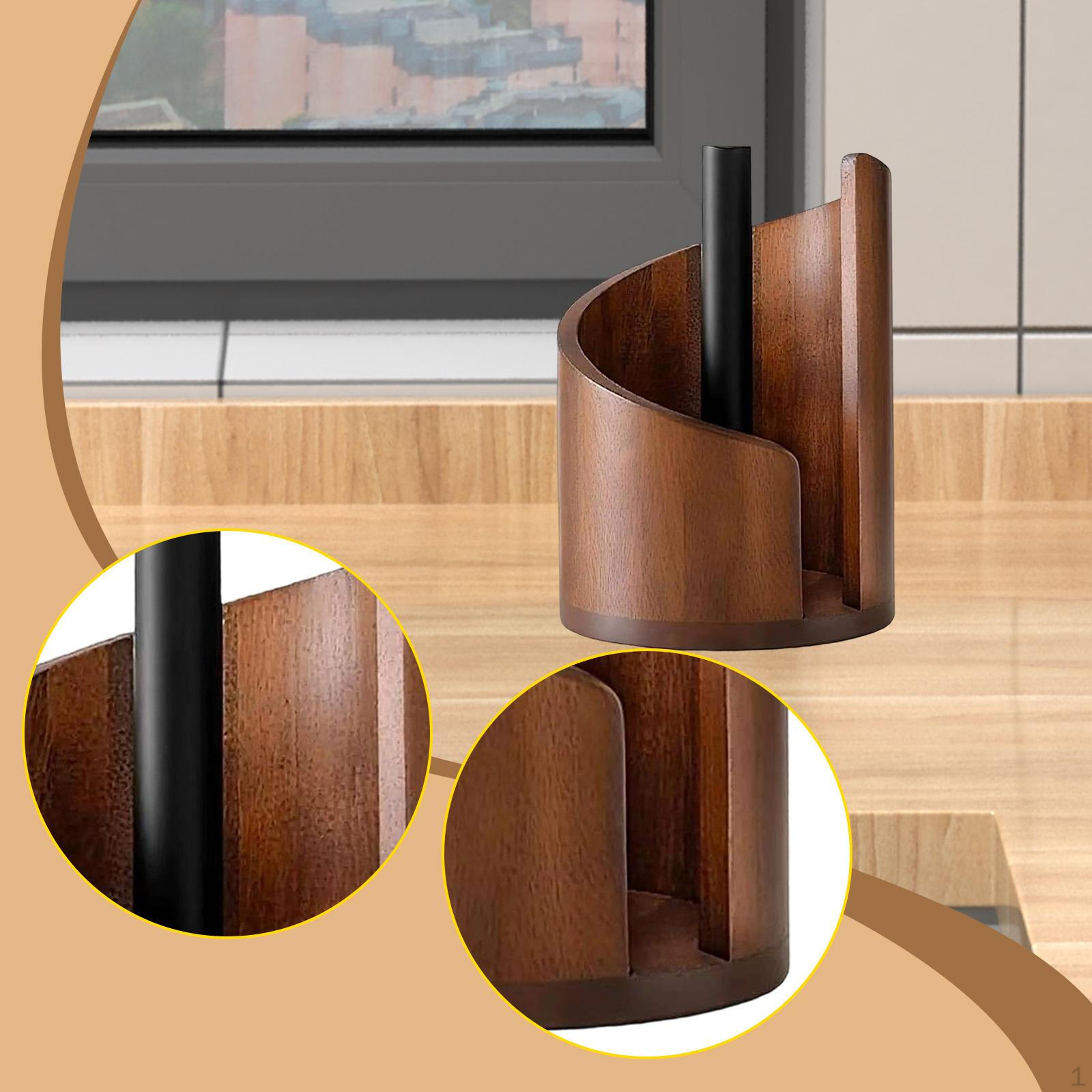 Деревянный держатель для бумажных полотенец диспенсер для кухонного рулона стойка для хранения напольная туалетная стойка для отеля Dark Wood 2530₽