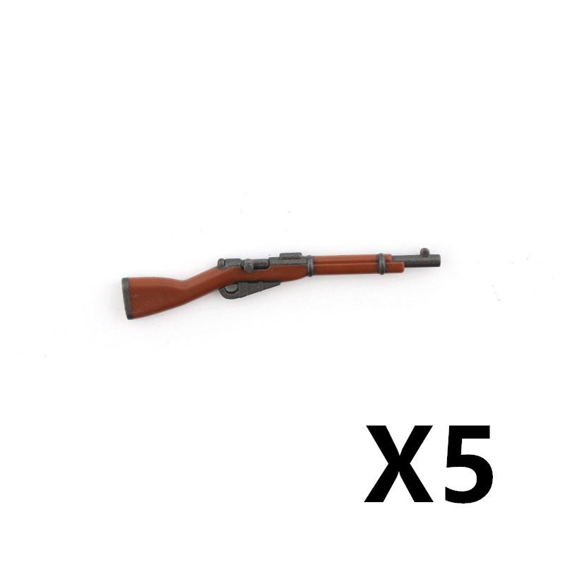 5/10 WW2 Soldier Weapons Building Block Two-color Printing Machine Rifle Submachine Sniper Guns Military Accessories Block Bricks C238