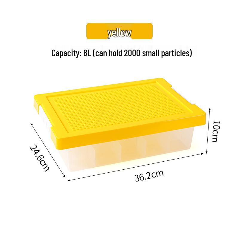 Lego Small Part Storage Box with Lid - Multi-Layer Organizer for Children s Building Blocks