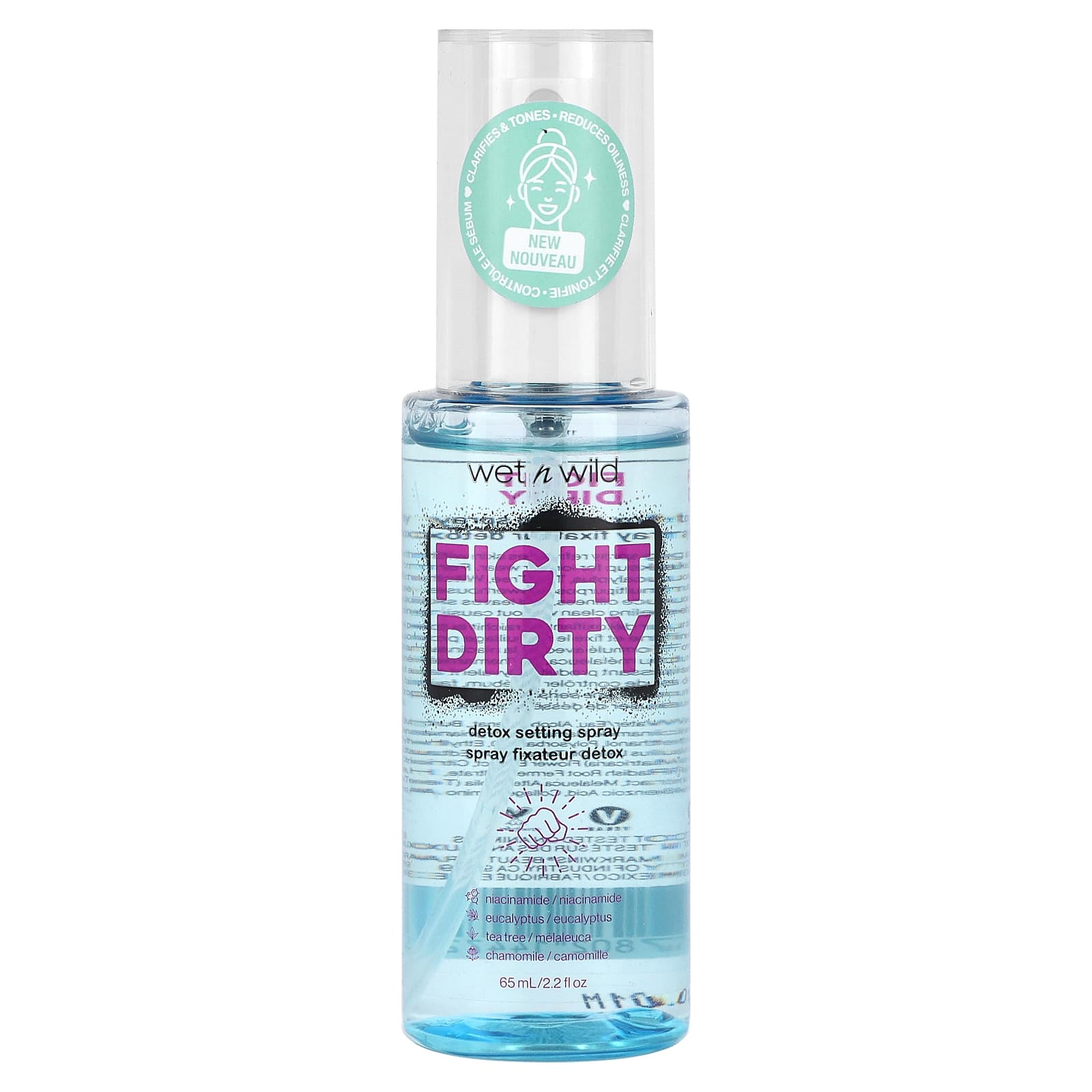 

Wet N Wild, Fight Dirty, Detox Setting Spray, 65Ml (2.2Fl Oz)
