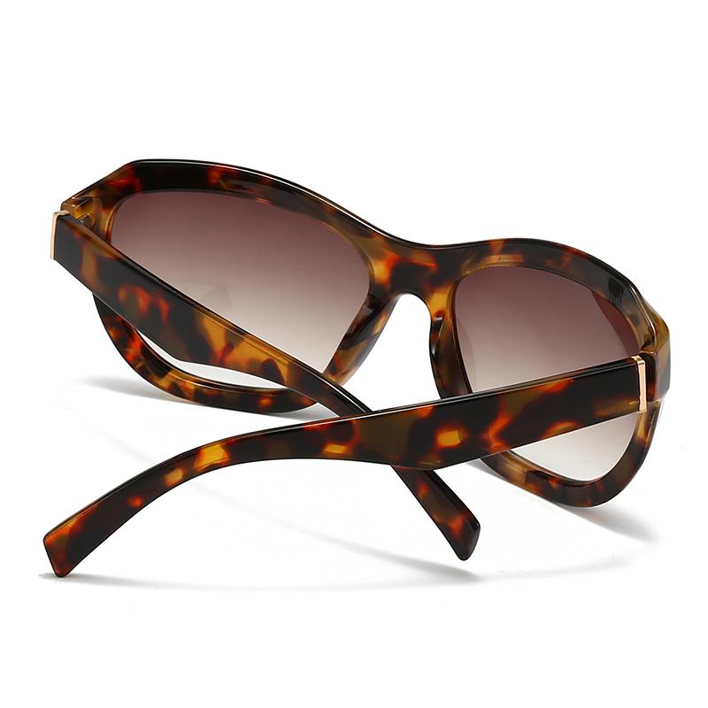 New European American Futuristic Polygonal Wrapped Sunglasses Trend Lh180 Stylish Cross Border Design