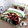 Giant Cartoon Cockroach Roaring Fiercely Print Bedding Set 1 Duvet Cover 2 Pillowcases for Adult and Children Luxury Gift